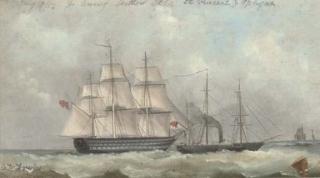 Arthur Wellington Fowles - Leaving Spithead