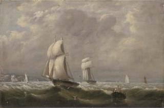 Arthur Wellington Fowles - Sailing Match By Schooners of The Royal Yacht Squadron 23Rd August 1837, Dolphin In Advance of Menai