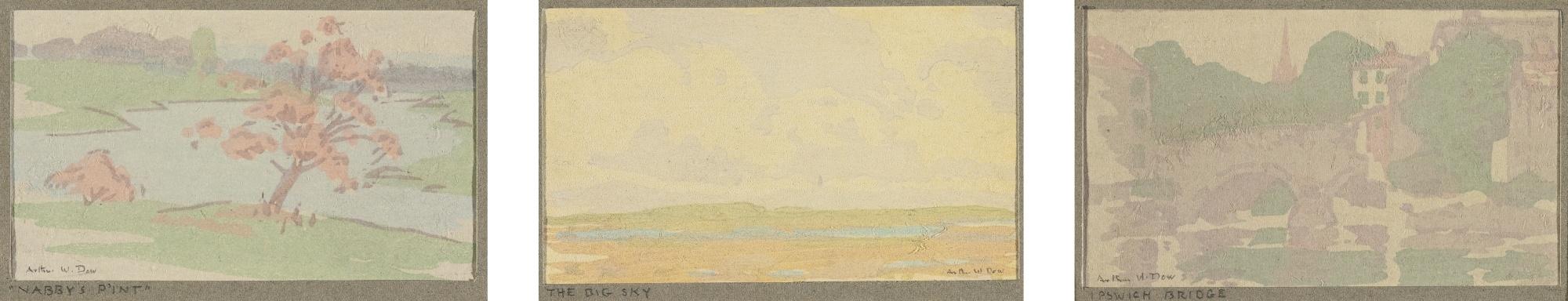 Arthur Wesley Dow - Ipswich Bridge; The Big Sky; And Nabby\'S Point