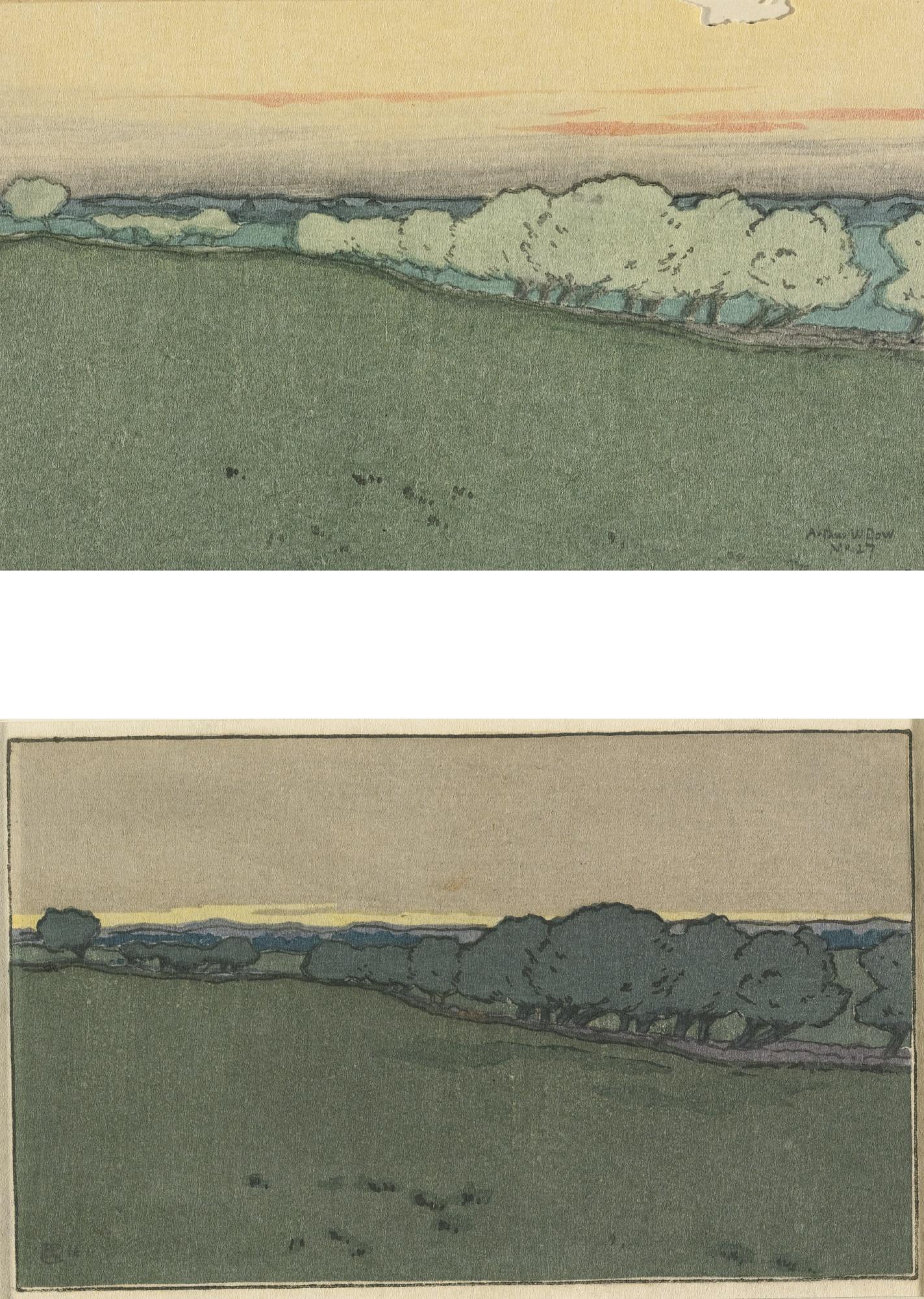 Arthur Wesley Dow - [Untitled]; And New Snow