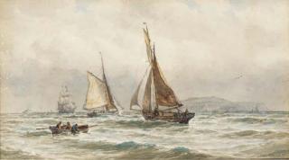Arthur Wilde Parsons - Shipping off the coast