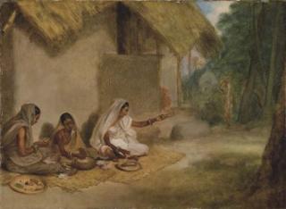 Arthur William Devis - Femmes en train de filer