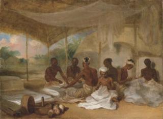 Arthur William Devis - Le travail du linge