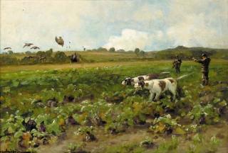 Arthur William Redgate - The partridge shoot