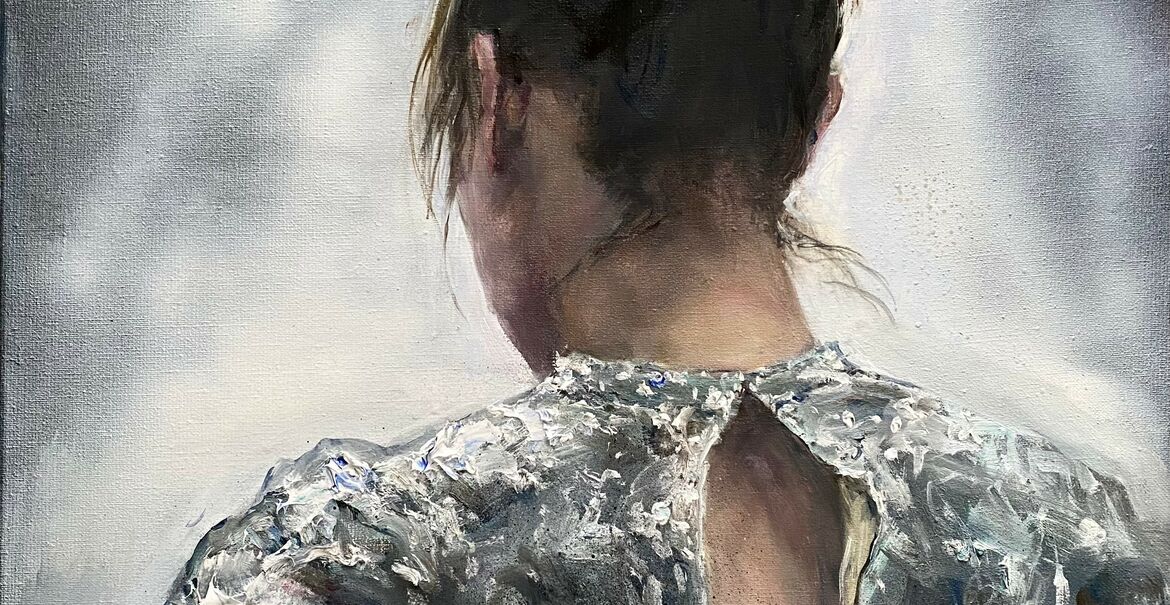 Corinna Michelangela Weiner - Silver Dress - Detail