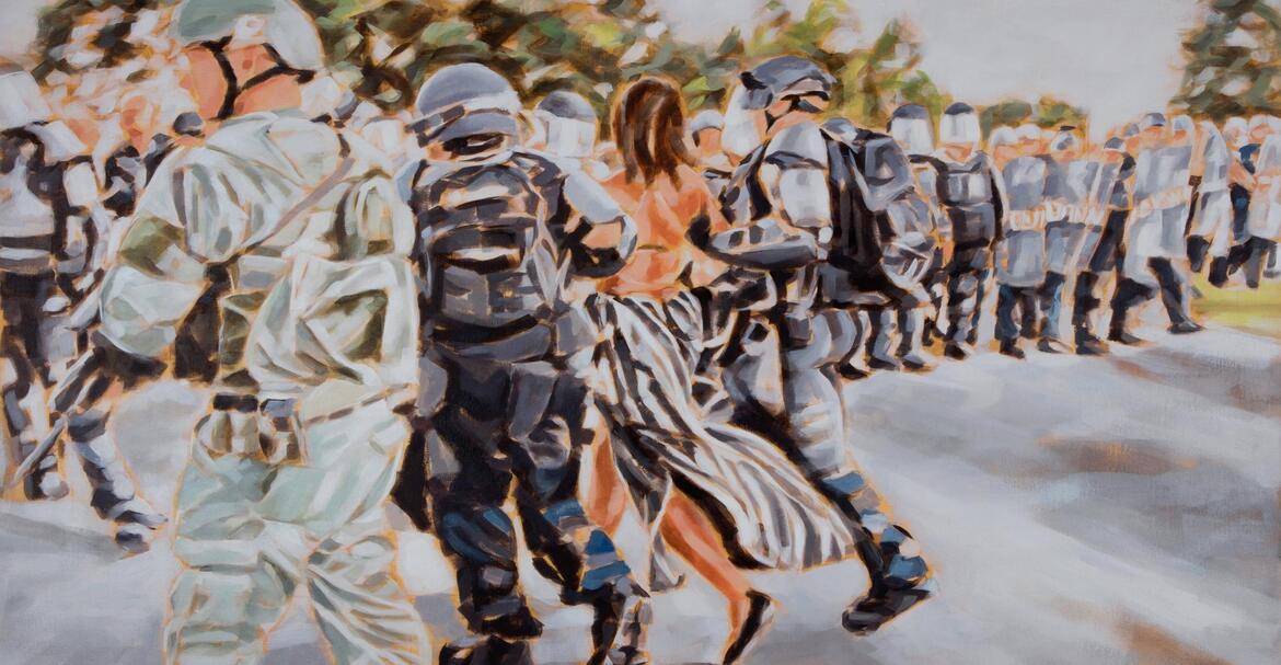 Gaby Kutz - kone des Protests