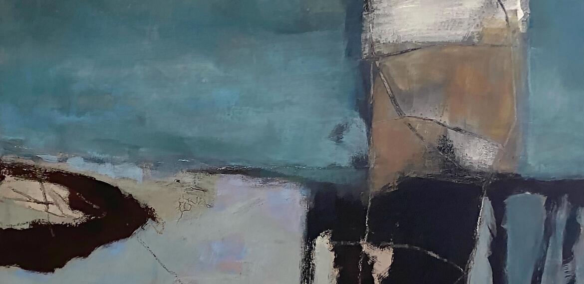 Lydia Leigh Clarke - Houseboat in sausalito (detail)