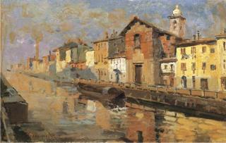 Arturo Ferrari - Il Naviglio a Milano