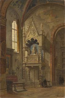 Arturo Ferrari - Interno di chiesa