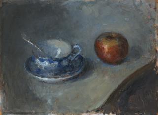 Arturo Rietti - Composizione con tazzina e mela