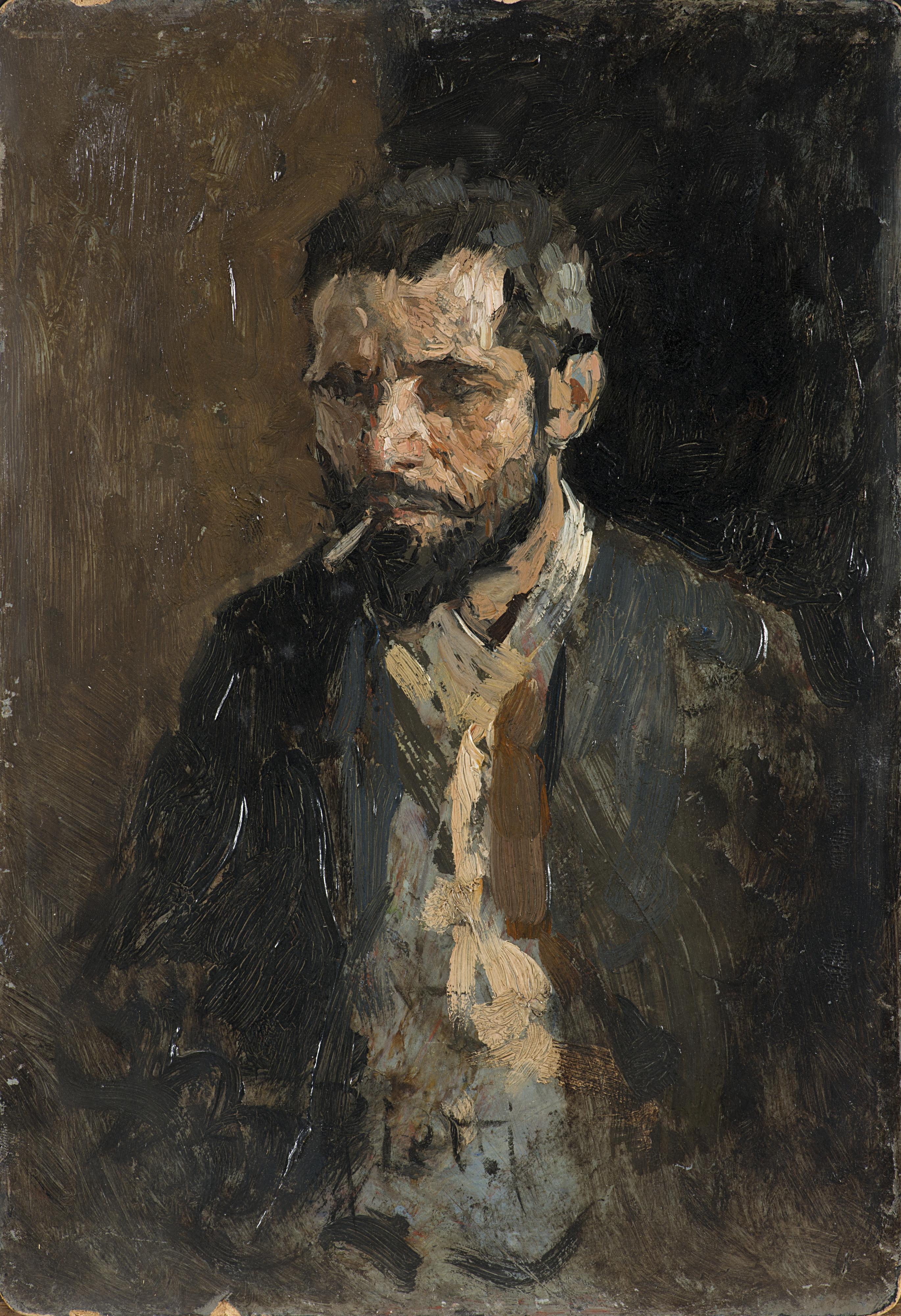 Arturo Rietti - Ritratto del pittore Giuseppe Quaranta