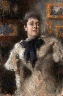 Arturo Rietti - Ritratto di donna