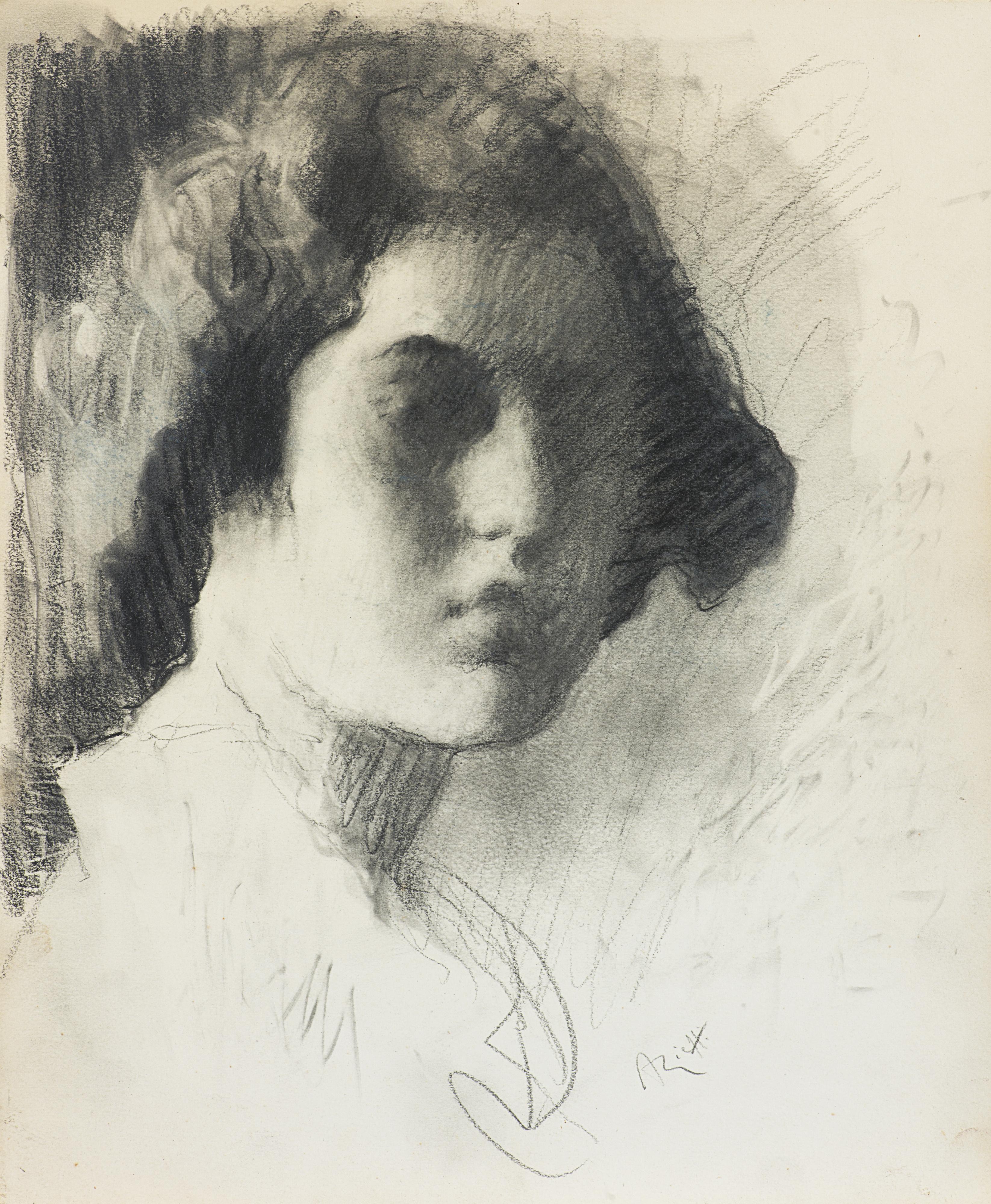 Arturo Rietti - Ritratto di ragazza