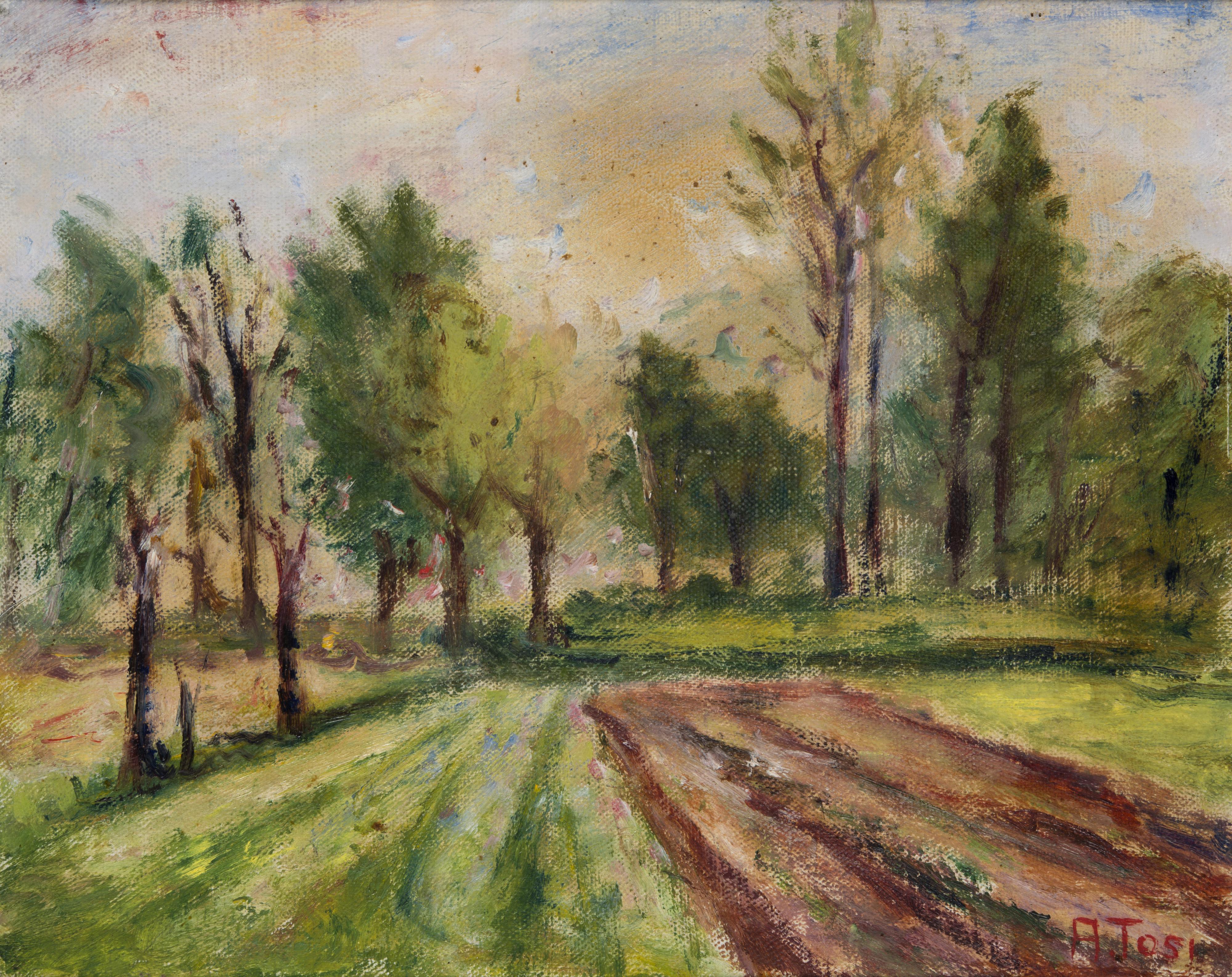 Arturo Tosi - Campagna lombarda