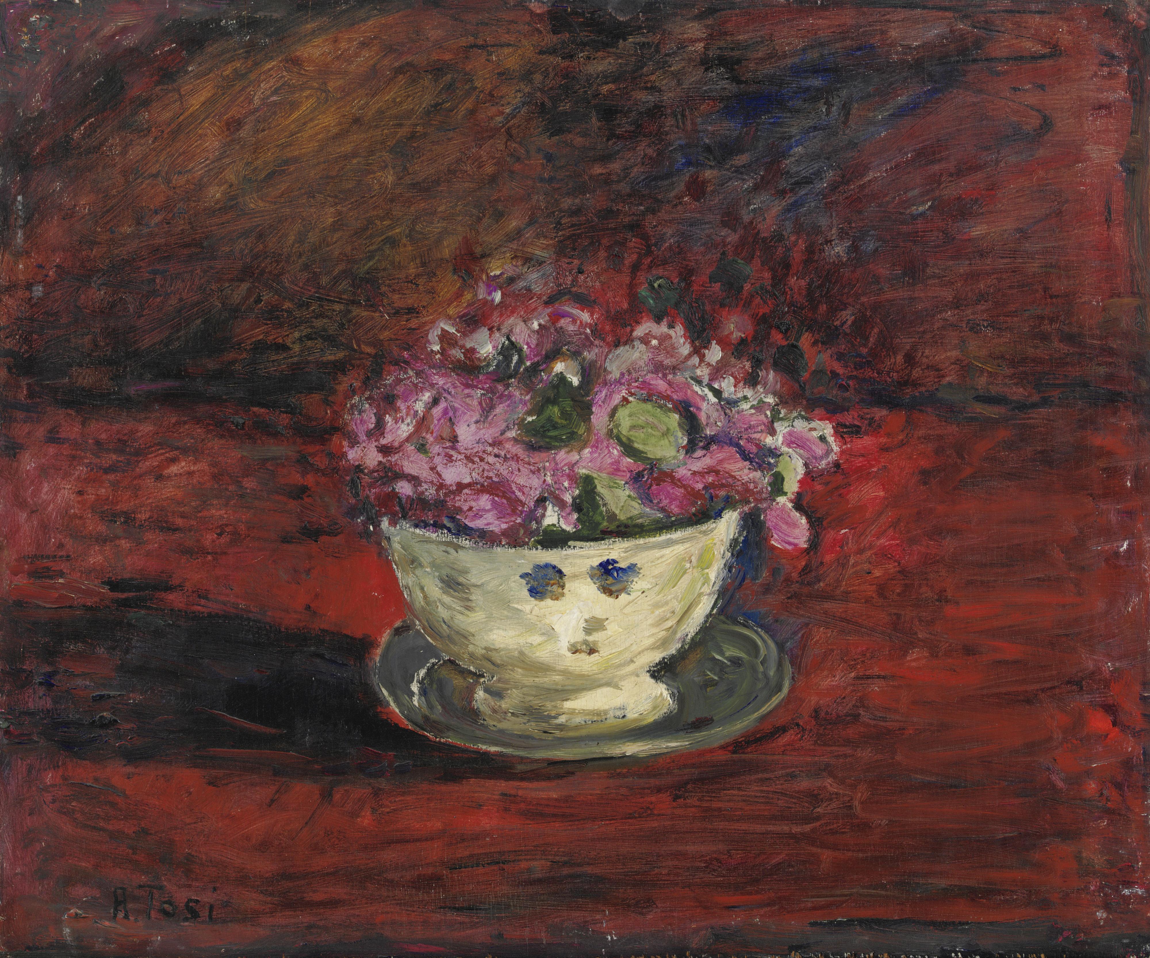 Arturo Tosi - Natura Morta Con Vaso Di Fiori