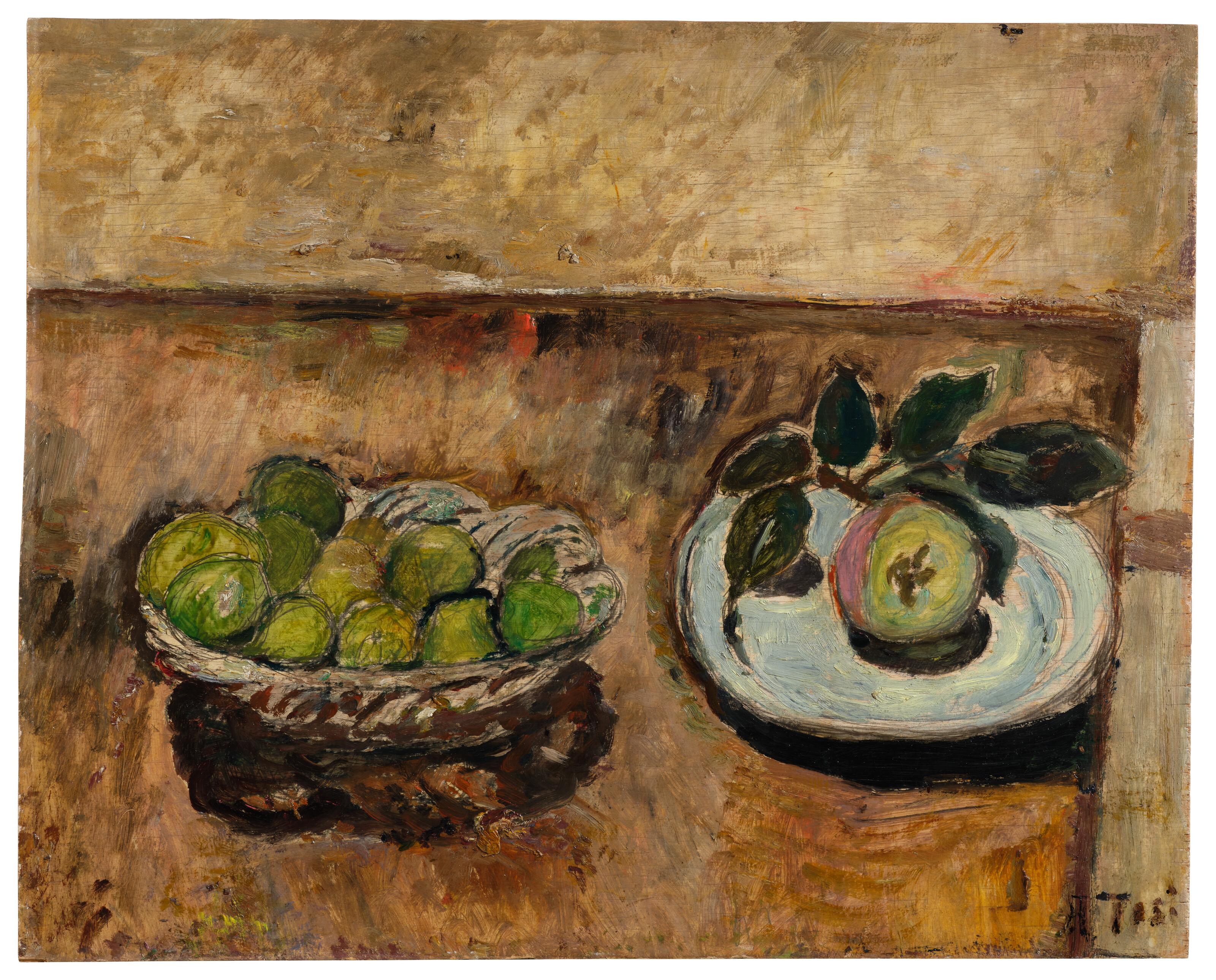 Arturo Tosi - Natura morta (Fichi e pere)