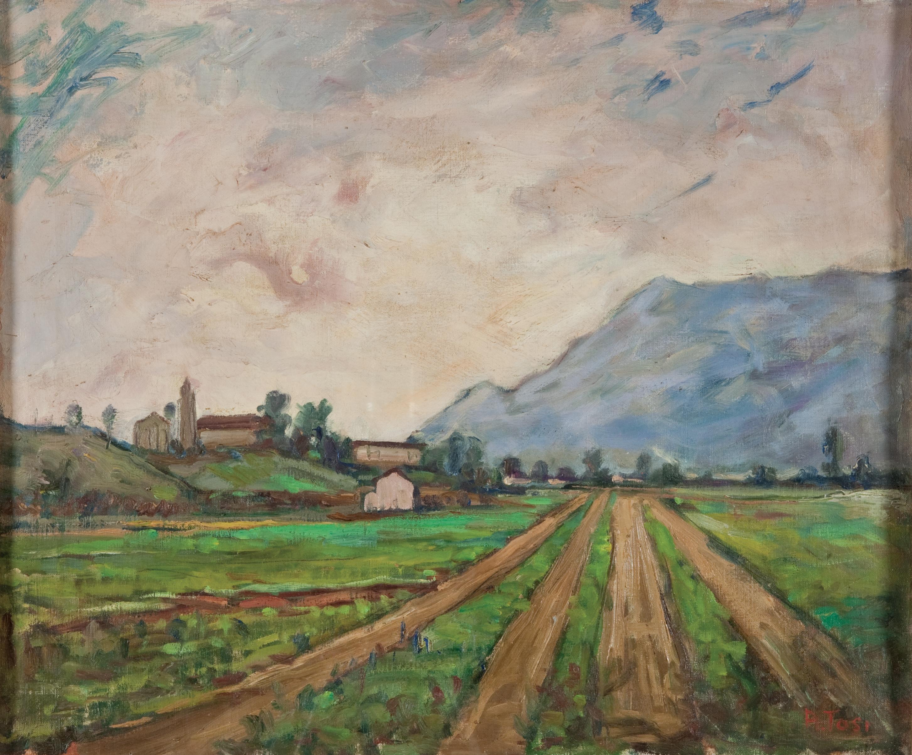 Arturo Tosi - Paesaggio lombardo