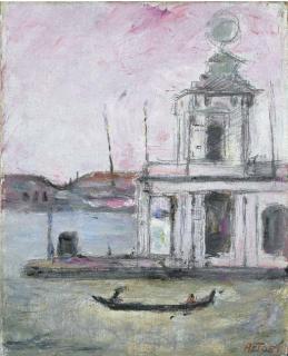 Arturo Tosi - Venezia, Punta della Dogana
