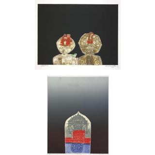 Arun Bose - Pair Of Etchings On Paper