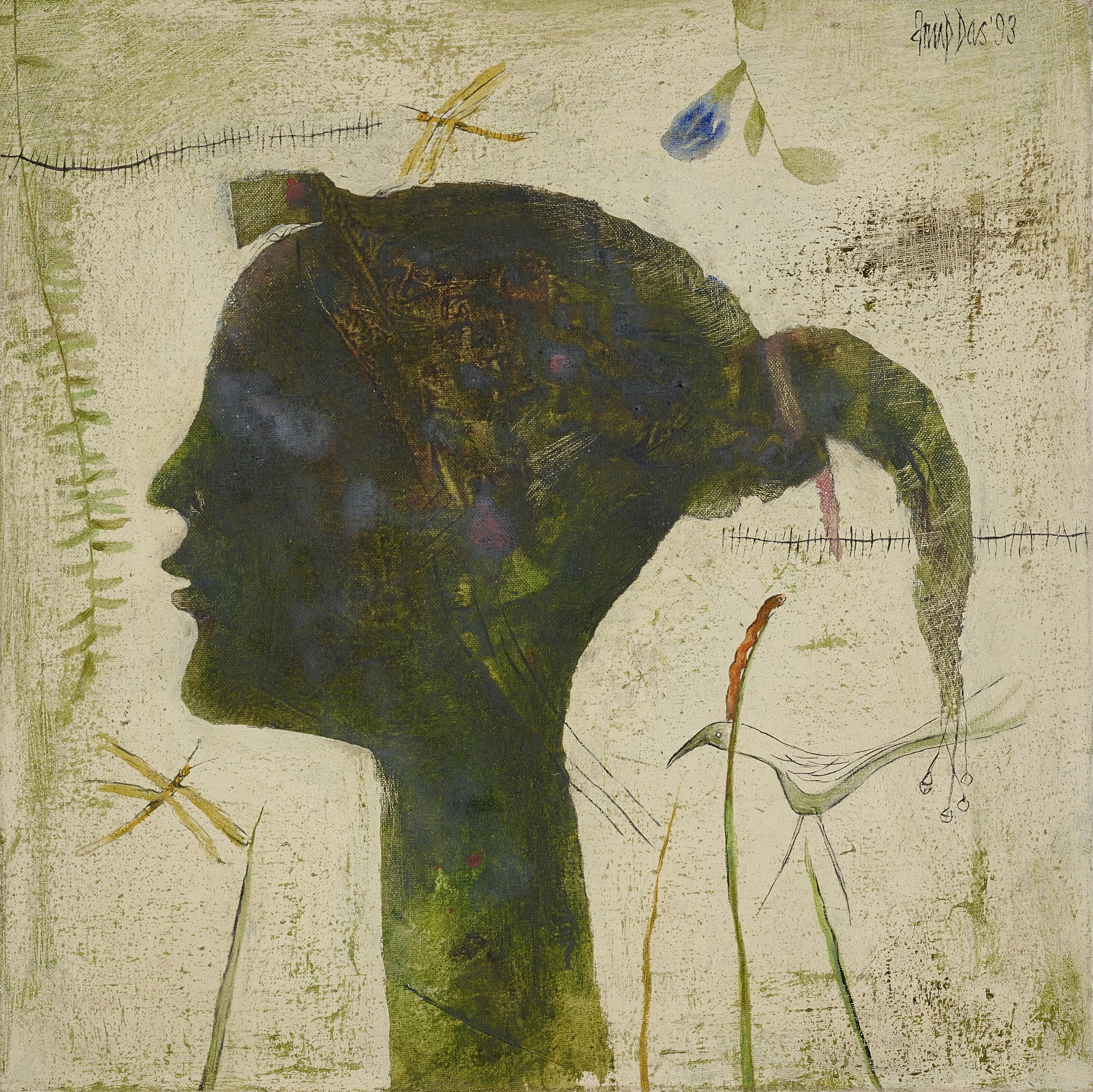 Arup Das - Untitled (Head of a Girl)
