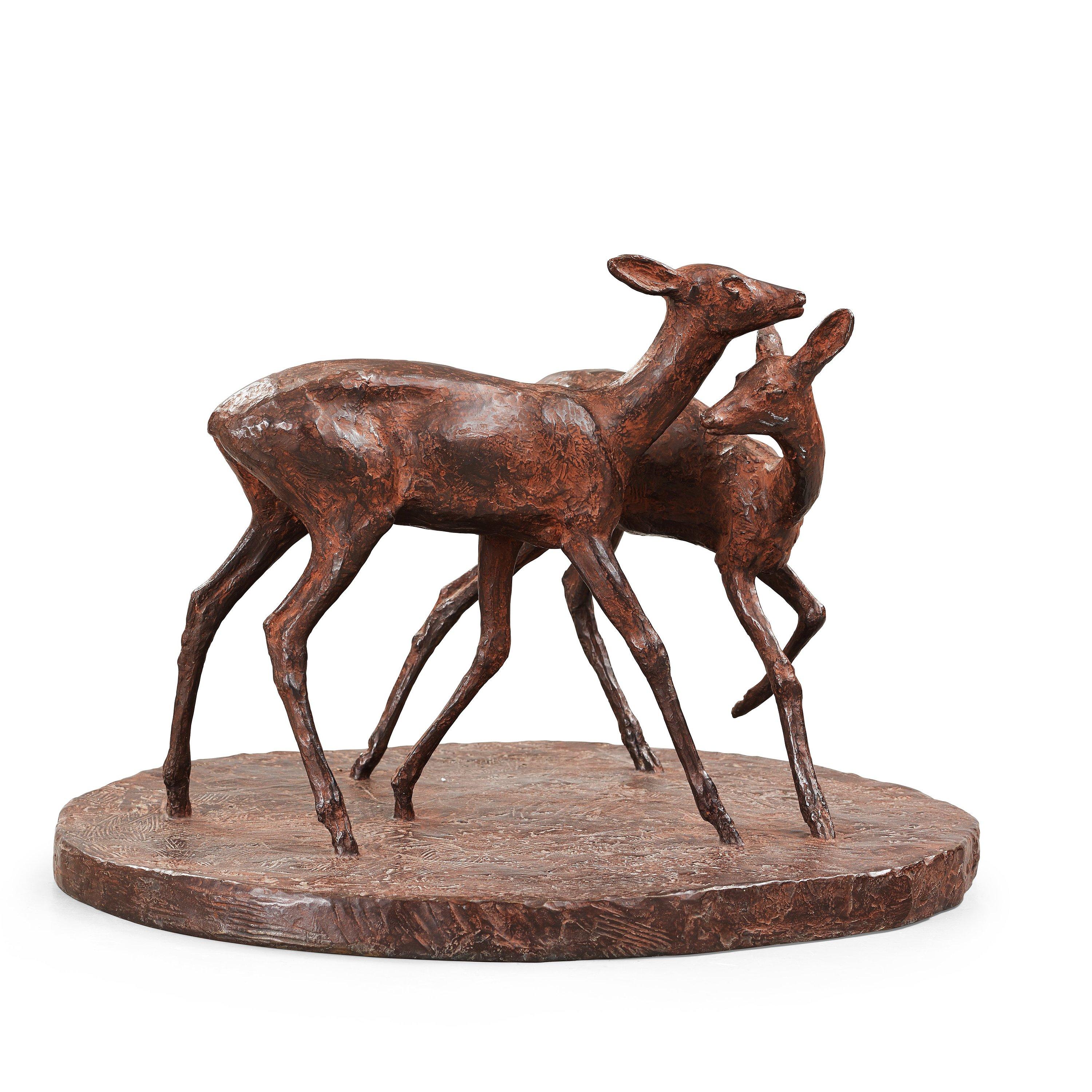 Arvid Knöppel - Two deer