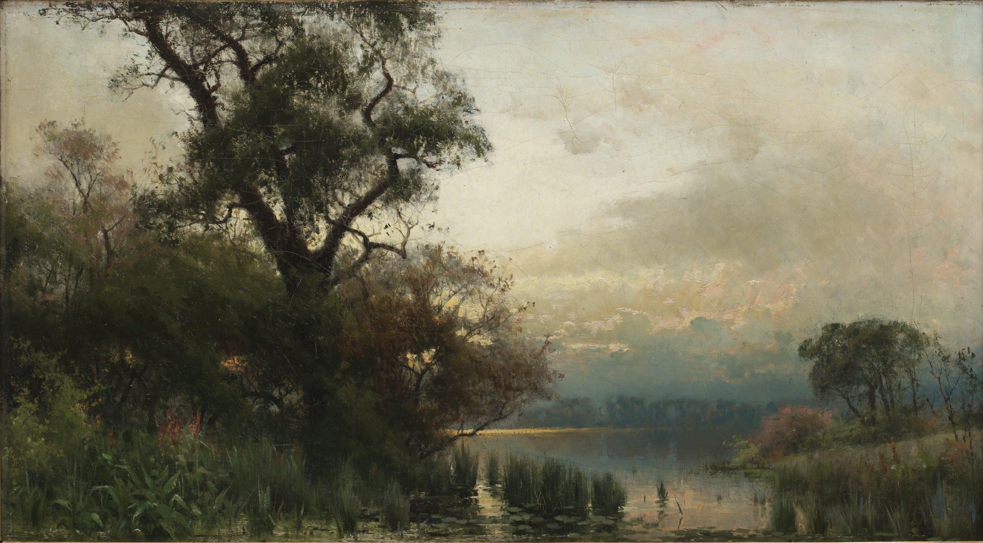 Arvid Mauritz Lindström - Insjölandskap