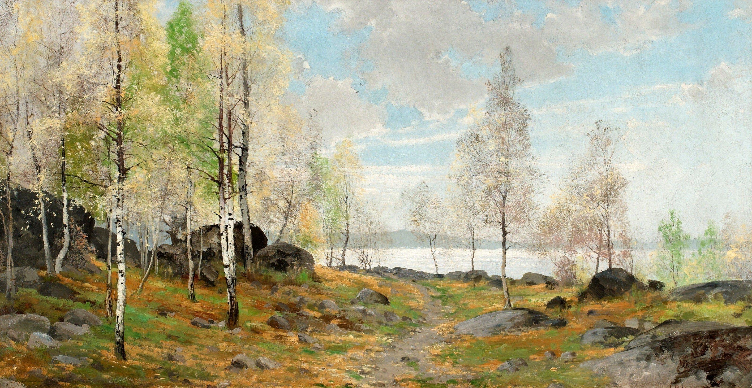 Arvid Mauritz Lindström - Vårlandskap