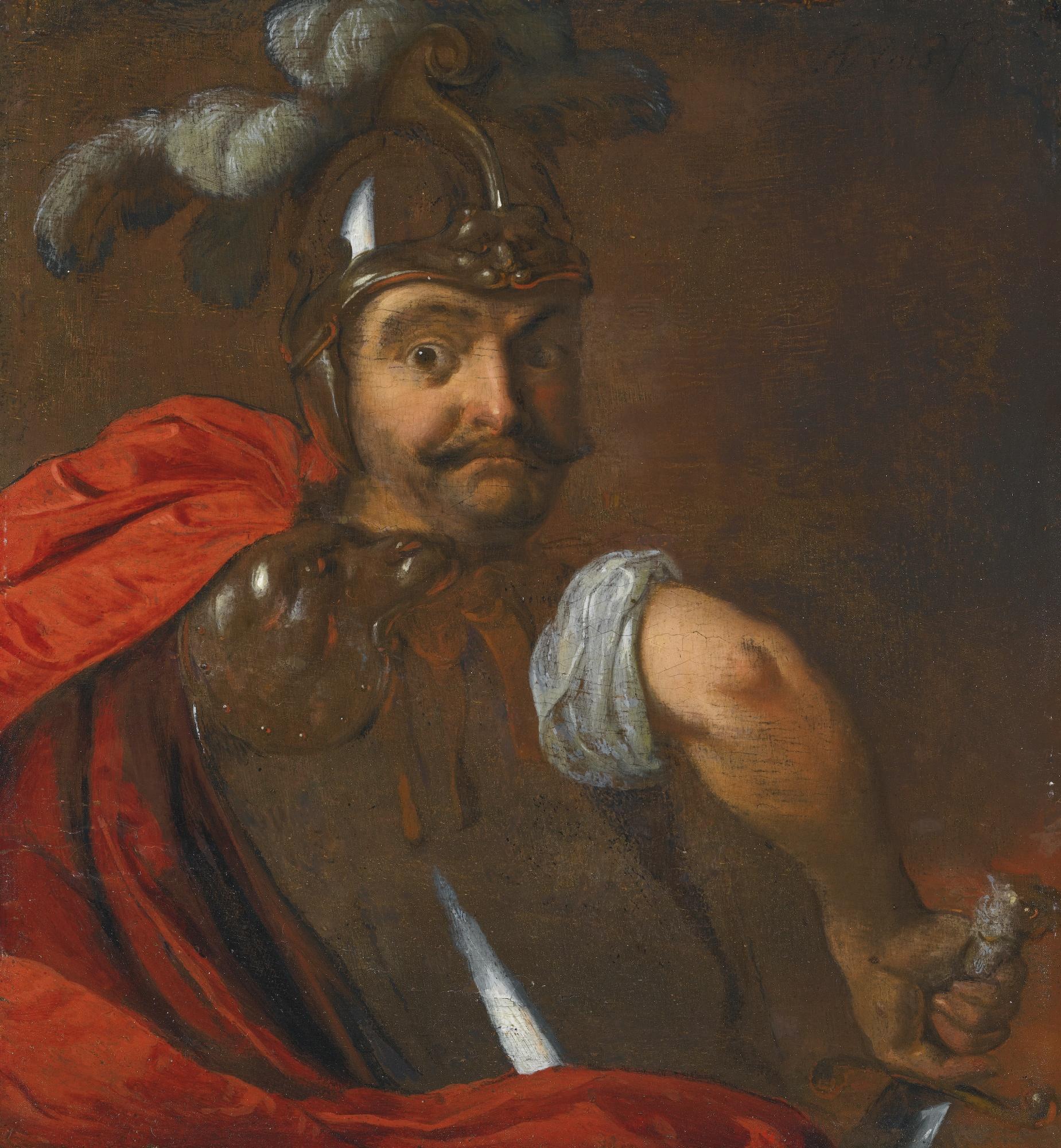 Ary De Vois - A Soldier Looking Over His Shoulder