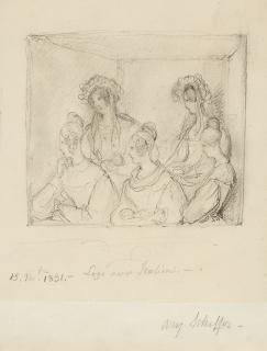 Ary Scheffer - „Loge aux Italiens“.