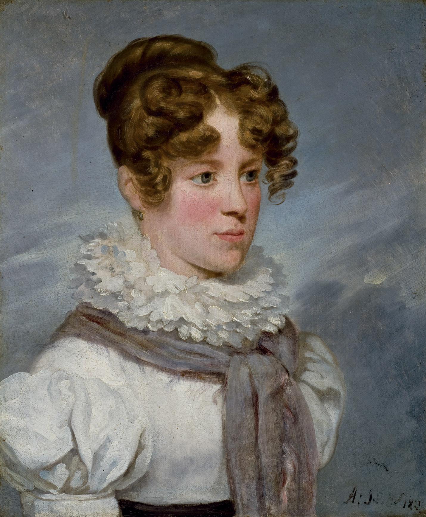 Ary Scheffer - Portrait De Clémentine De Brigode, Née De La Tour Maubourg