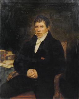 Ary Scheffer - Portrait D\'Homme À Son Bureau
