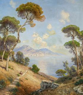 Ascan Lutteroth - Blick auf den Golf von Neapel