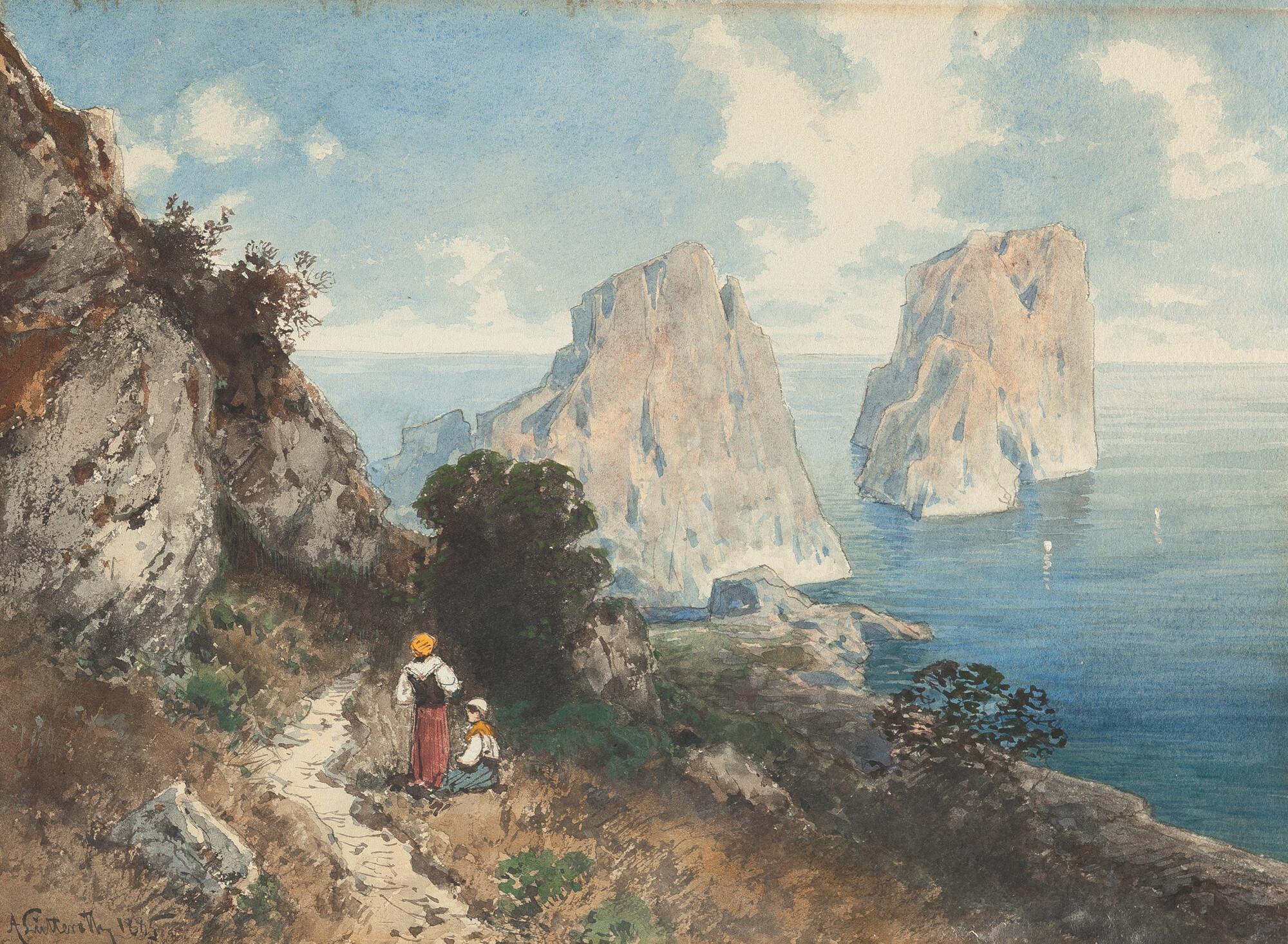 Ascan Lutteroth - Blick auf die Faraglioni vor Capri