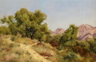 Ascan Lutteroth - In den Bergen oberhalb von Menton an der französischen Mittelmeerküste