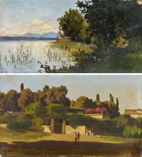 Ascan Lutteroth - Zwei Ölstudien