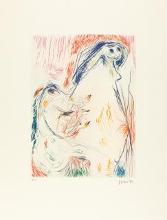 Asger Jorn - Proposition Enceinte aus: Entrée de secours.