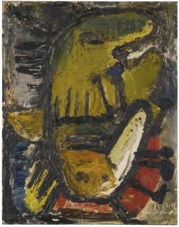 Asger Jorn - Stivnakket Selvportraet (Self-Portrait With A Stiff Neck)
