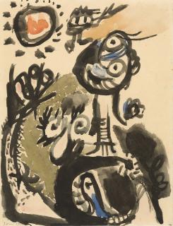 Asger Jorn - Studie für „Über- und Untermenschen“.