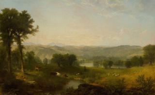 Asher Brown Durand - Landscape with Cows and sheep