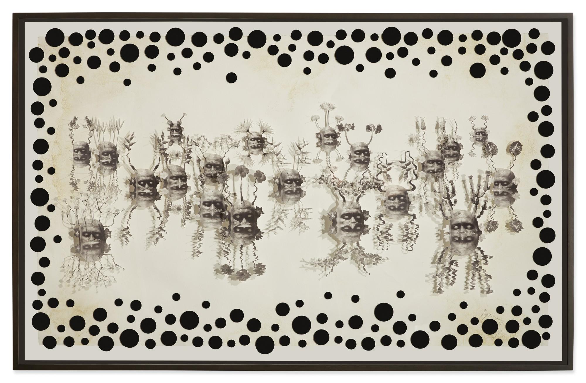 Ashley Bickerton - Grey Reflecting Heads No. 2