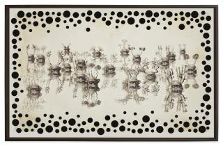 Ashley Bickerton - Grey Reflecting Heads No. 2