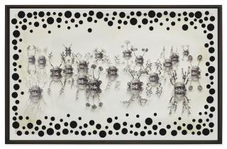 Ashley Bickerton - Grey Reflecting Heads