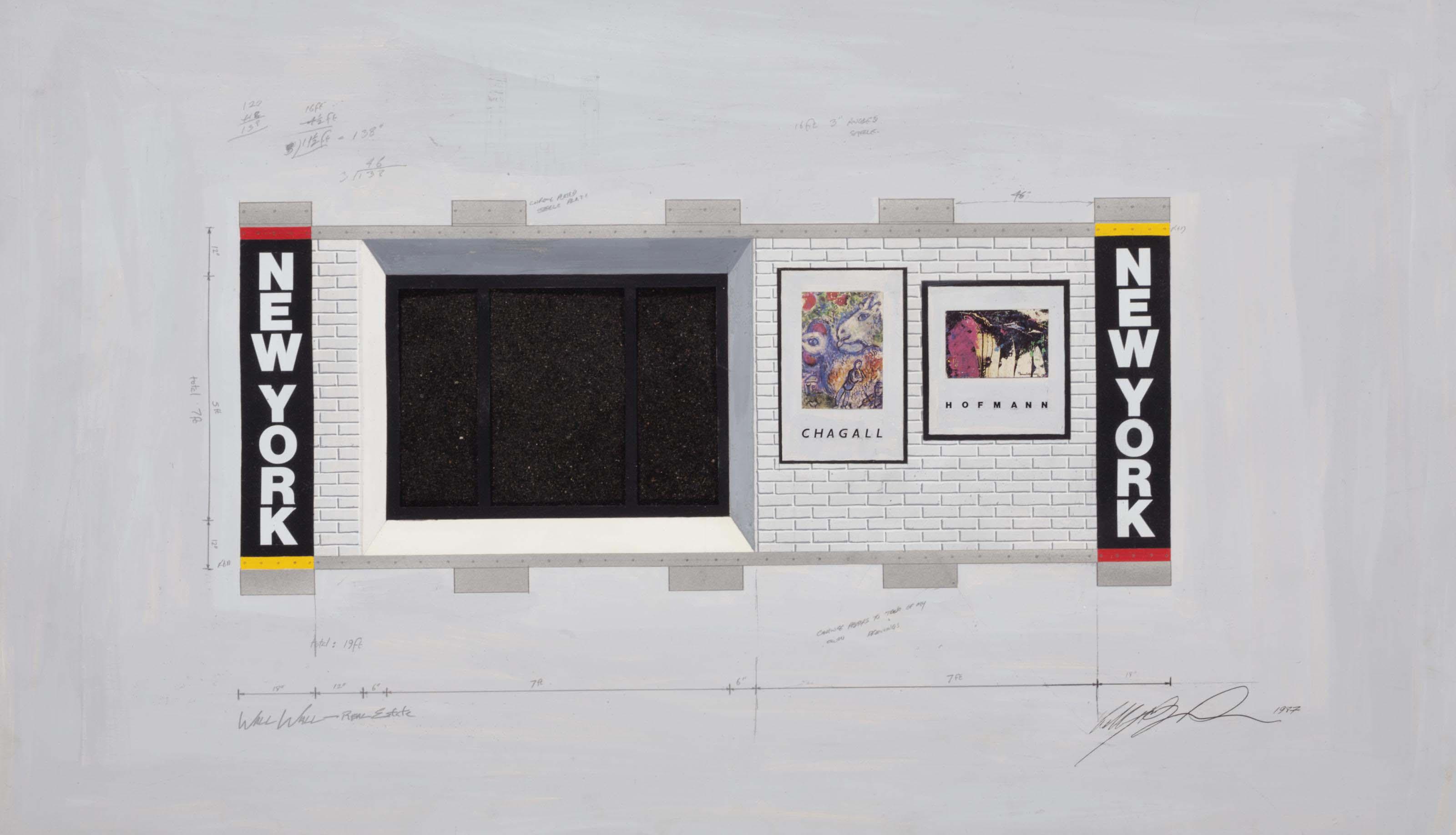 Ashley Bickerton - New York Drawing