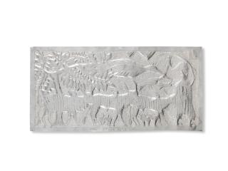 Asiru Olatunde - A pair of repousee panels: