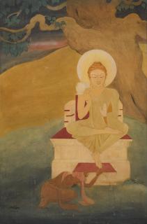 Asit Kumar Haldar - Untitled (Buddha)