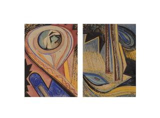 Asit Kumar Haldar - Untitled (Drishti); Untitled (Rasa)