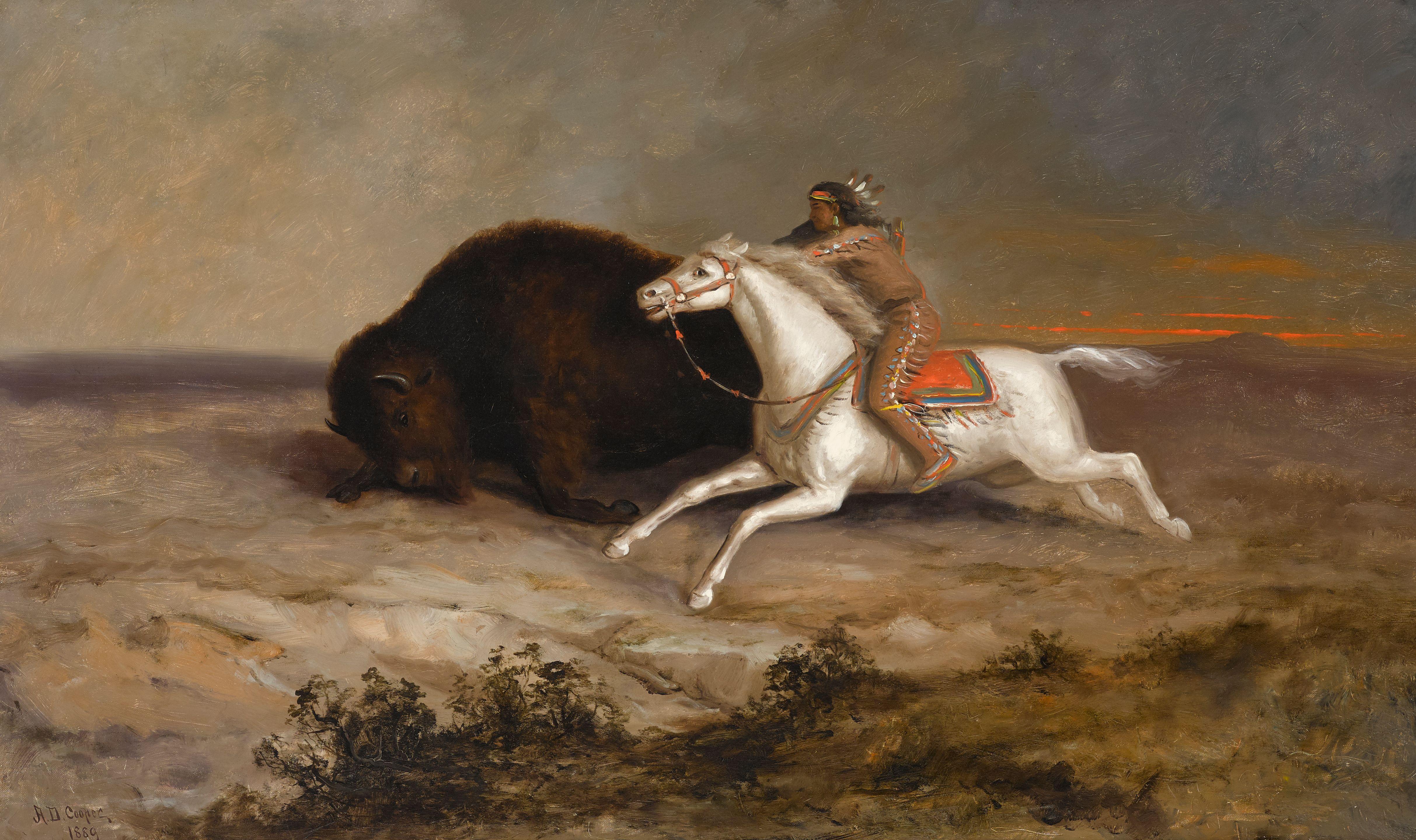 Astley David Middleton Cooper - Buffalo Hunt