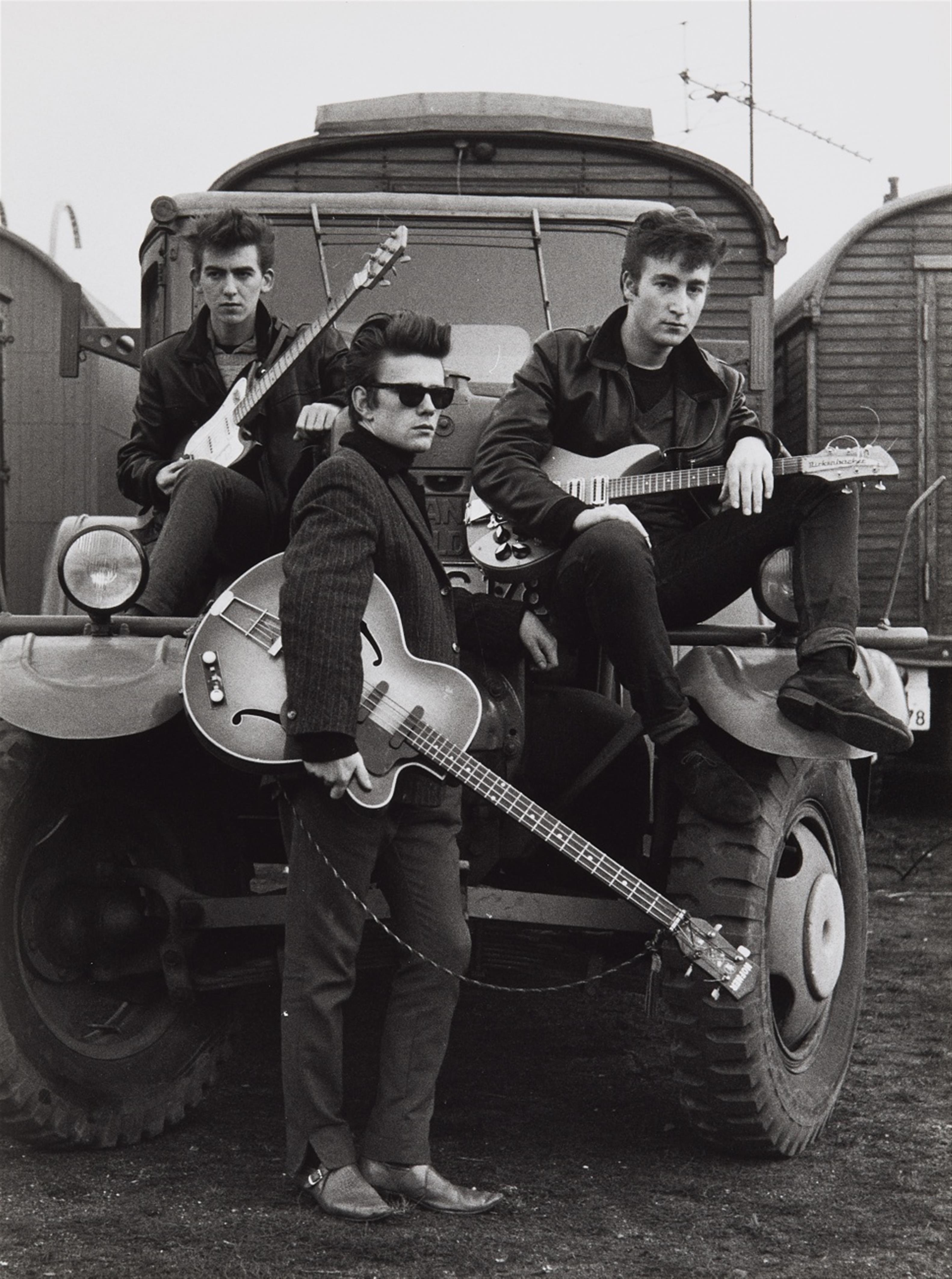 Astrid Kirchherr - John, George und Stuart, Heiligengeistfeld, Hamburg
