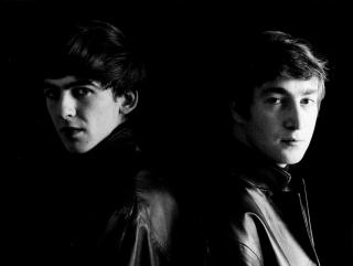 Astrid Kirchherr - John Lennon and George Harrison, circa 1962