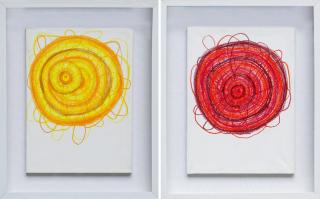 Atsuko Tanaka - Artworks （Set Of Two Pieces）(Painted In 2004)
